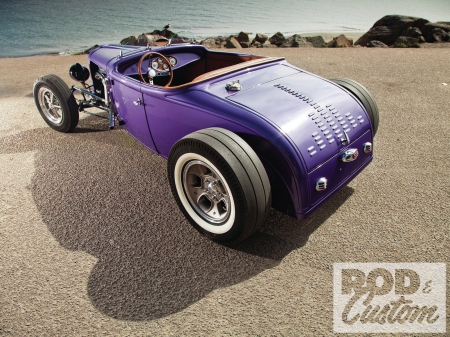 Plum Crazy - Purple, Ford, Classic, Roadster