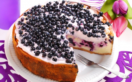 blueberry cake - fun, yummy, entertainment, cake, foods