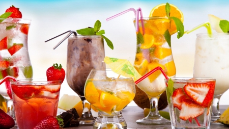 fruity summer cocktails - entertainment, fun, yummy, foods, drinks