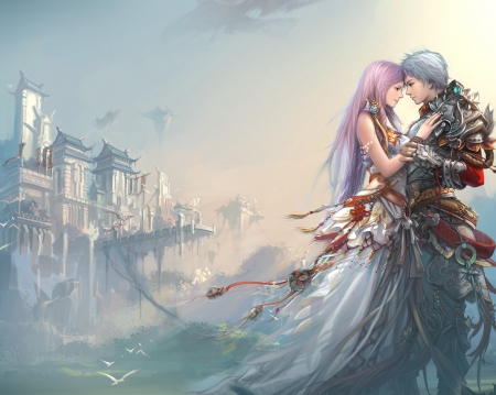 Anime Couple - Couple, Knight, Anime, Princess