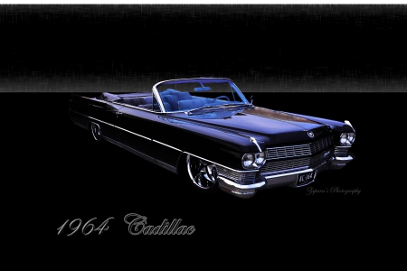 1964 CADILLAC - CADDY, RAGTOP, CAR, BLACK