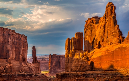 Arches National Park - arch, park, moutians, rocks