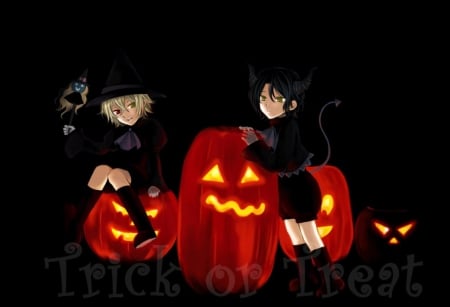 Halloween Pumpkins - pumpkins, halloween, happy halloween, halloween anime, halloween pumpkins