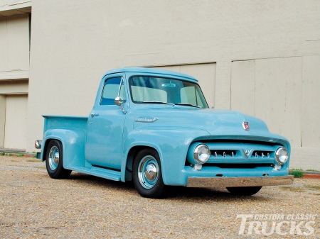 Cool As A Glacier - classic, 1953, blue, truck