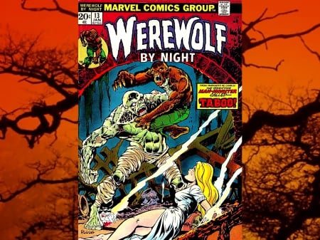 Werewolf By Night Comic01 - classic comics, horror, halloween, Werewolf By Night Comic