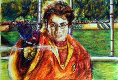 Harry potter - harry potter, actors, drawings, traditional art