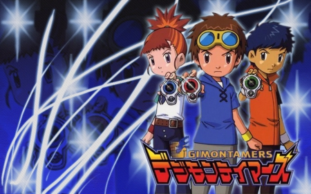 digimon tamers - fashion, digiwais, together, frends