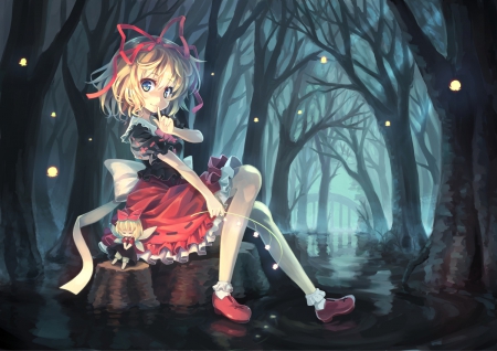 touhou user - scary, touhou, woods, user, anime, cute