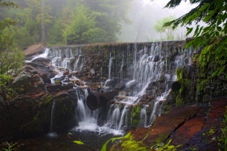 Waterfall - fall, water, hike, waterfall, adirondacks, beautiful, scenic, new york