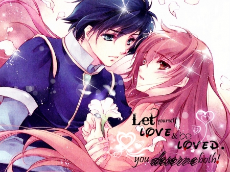 ~Love & Be Loved~ - love, princess, couple, romeo x juliet, long hair, romeo candore de montague, anime, romance, juliet fiammatta arst de capulet, prince