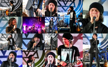 HIM collage - live, ville, music, band, show, concert, him