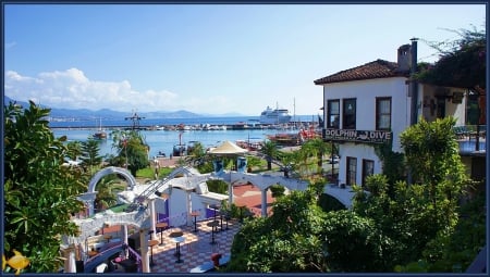 alanya port - holiday, blue, elvis presley, peppino di capri, sea, stan getz, sun