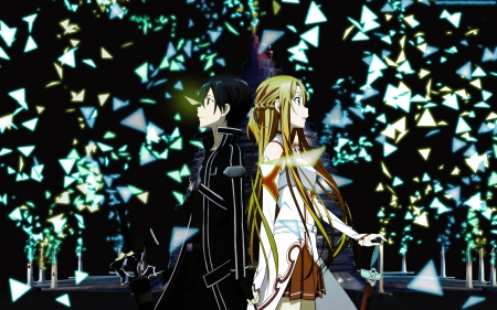 SAO: Stage Cleared - pretty, female, armor, yuuki, sword art online, weapon, sao, nice, abstract, gown, asuna, hot, kazuto kirigaya, yuuki asuna, sword, love, knight, break, blade, cute, sexy, anime, warrior, kazuto, dress, guy, long hair, boy, male, short hair, kirigaya, broken, kirito, kirigaya kazuto, beater, anime girl, girl, cool, lovely, brown hair, sweet, handsome, lack hair, asuna yuuki, lover, couple