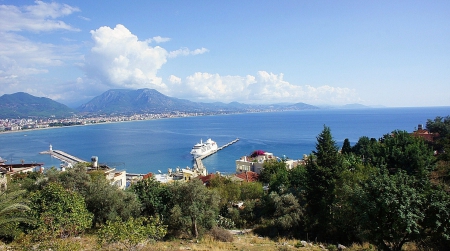 aşanya beach - beach, columbus, sea, robin hood, mambo, sun, castle