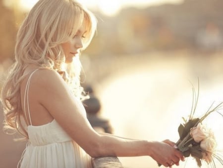 pretty bride - girl, people, blonde, pretty bride