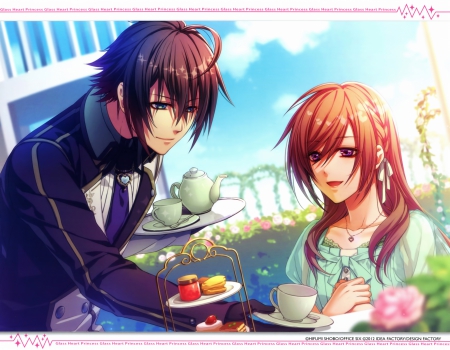 ♡ Couple ♡ - pretty, anime, female, romantic, food, guy, romance, long hair, boy, male, nice, anime girl, hot, girl, lovely, cool, love, sweet, handsome, cute, lover, sexy, couple