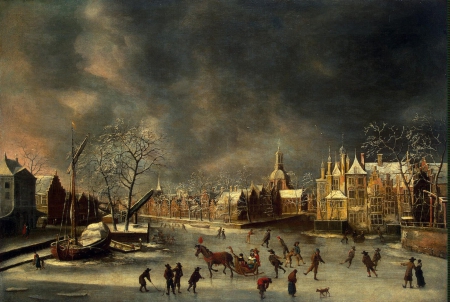 Winter - Winter, Christmas, Ice, Painting