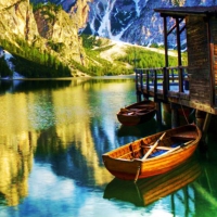 Lake in Austran Alps