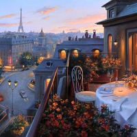 E.Lushpin. Paris evening