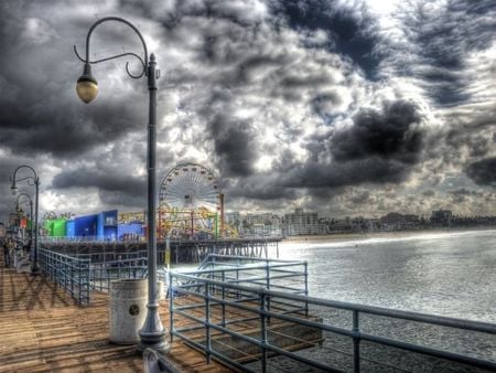 	Santa Monica Pier - santa, pier, monica