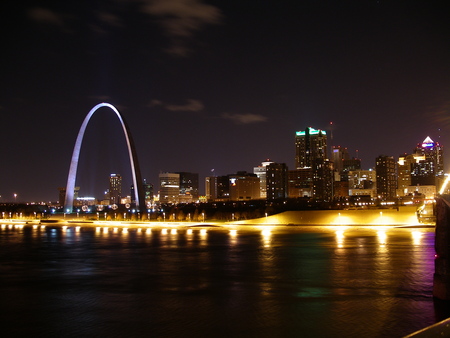 St. Louis Skyline - arch, saint louis, st louis, st louis arch, gateway city