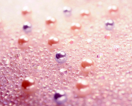 Sparkling Pearls - pearls, gemstones, purple, sparkling, pink, jewels