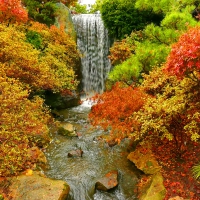 Autumn waterfall