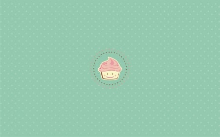 Cupcake - aqua, abstract, cupcake, funny, cute, beauty, pink, sweet