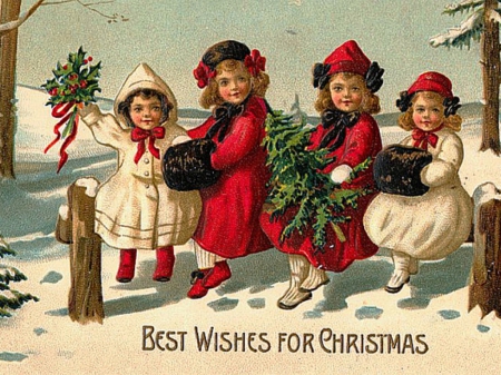 Best Wishes For Christmas - winter, merry christmas, christmas, snow