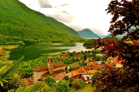 ITALY - mountain, italy, carlazzo, city, lombardia