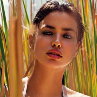 Irina Shayk in a sugar cane field