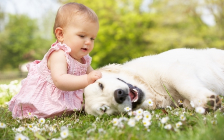 Baby and Dog