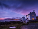 lovely home on the bay in violet dusk