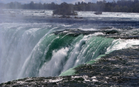 Top of Niagara Falls, Canada - canada, nature, waterfalls, river