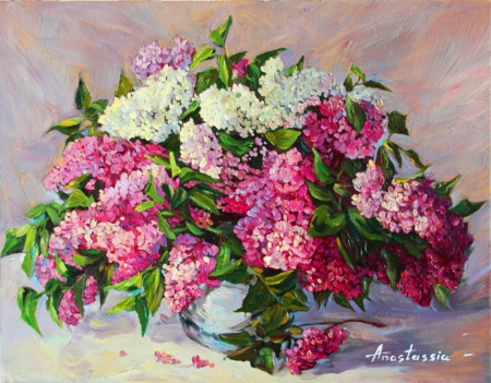 Still life with Lilacs - flowers, nature, soft, lilacs