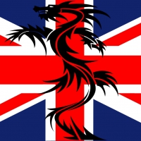 Union Jack With Dragon