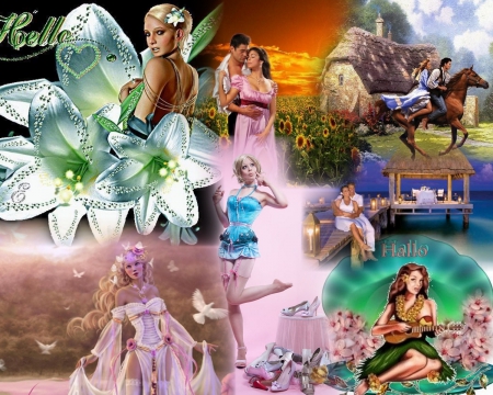 FANTASY COLLAGE - gorgeous, collage, fantasy, beautiful