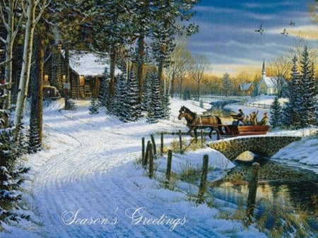 Winter Time - winter, cold, christmas, snow