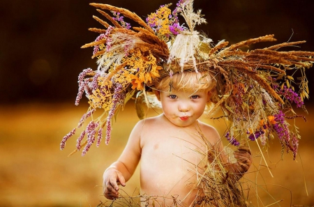 Absolutely Beautiful Hat ツ - hat, flowers, kid, cute, baby, sweet, child