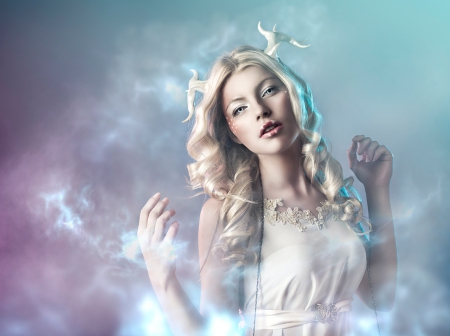 Magical Lady for Carmenmbonilla - lady, pretty, magic, hair, fantasy, model