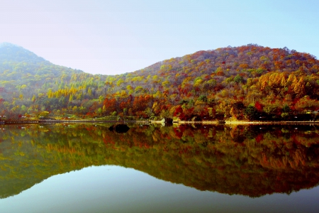 AUTUMN LAKE - lake, peace, calm, autumn