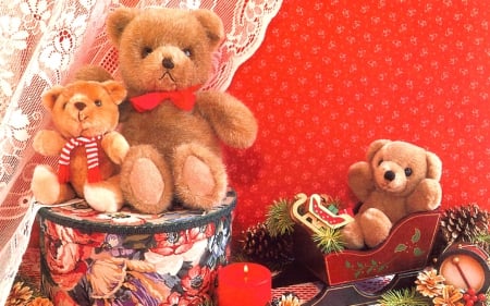 Teddy Bears - toys, cute, nice, teddy bears