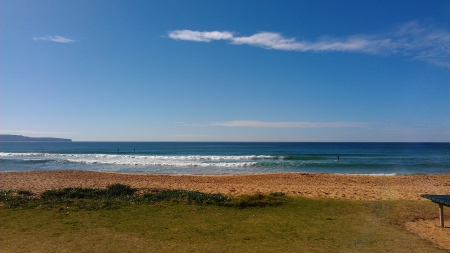 Palm beach - sky, relaxing, beach, nature, shore