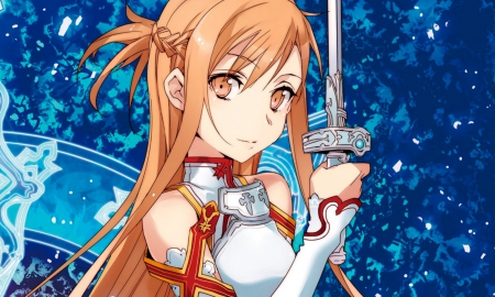 lady knight asuna - anime, sword art online, pretty girl, cute girl, asuna yuki