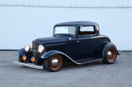 1932-Ford-3-Window-Coupe - classic, ford, 1932, dk blue