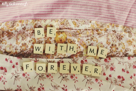 Forever... - abstract, soft, letters, floral, love