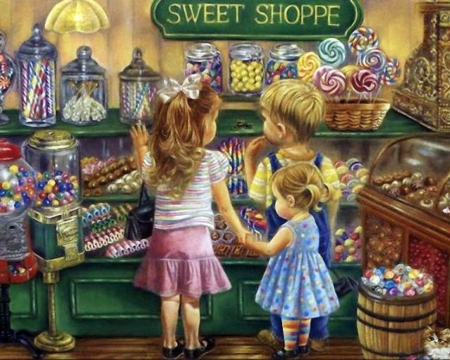 Kid's Delight - kids, delight, sweet, candy, three, shop