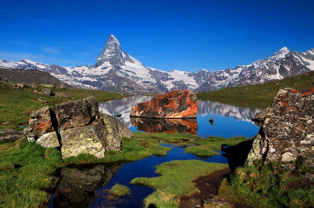 Peaceful and fresh morning - fresh, water, relaxing, place, mountains