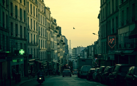 Paris - city, monument, paris, car