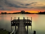 dock on putrajaya bay in malaysia